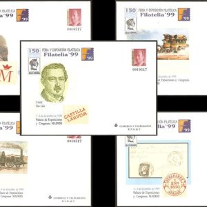 057. Sobre Entero Postal FILATELIA’99 (5 SOBRES)