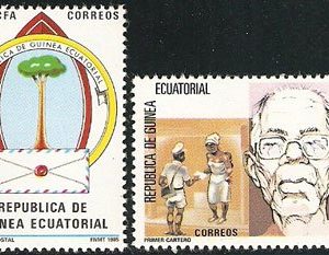 Sellos Guinea Ec. 069-70.Homenaje al primer cartero