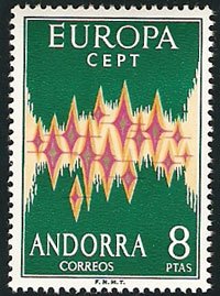 Serie sellos Andorra 072. Europa