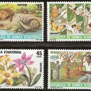 Sellos Guinea Ec. 073-76.Protección de la naturaleza