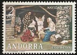 Serie sellos Andorra 079. Navidad