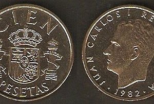 Monedas. 100 pesetas S/C