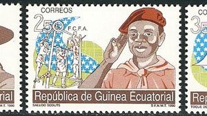 Sellos Guinea Ec. 120-22.Boy Scouts (Sociedades Juveniles)