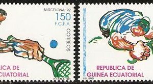 Sellos Guinea Ec. 133-34.Juegos Olímpicos Barcelona 92