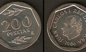 Monedas. 200 pesetas S/C