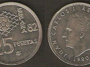 Monedas. 25 pesetas S/C