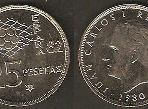 Monedas. 25 pesetas S/C