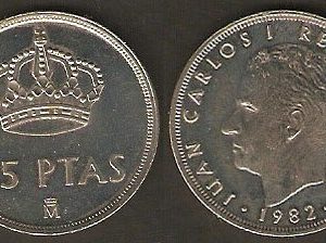 Monedas. 25 pesetas Proof
