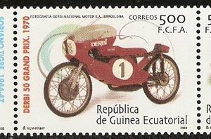 Sellos Guinea Ec. 326-28.Motocicletas clásicas