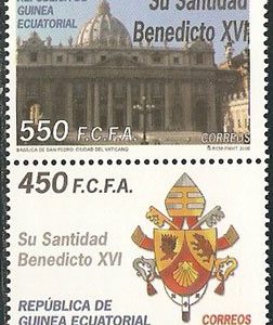Sellos Guinea Ec. 368-69.Su Santidad Benedicto XVI