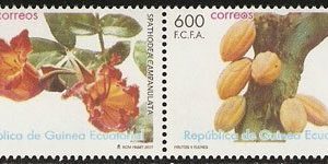 Sellos Guinea Ec. 393-96.Frutos y Flores 2007