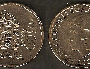 Monedas. 500 pesetas S/C