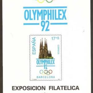 Prueba Lujo nº026.EXP. MUNDIAL DE FILATELIA OLÍMPICA OLYMPHILEX’