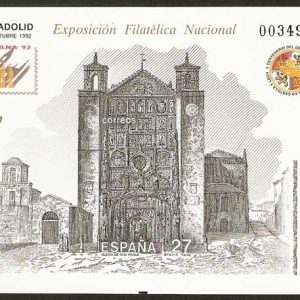 Prueba Lujo nº027. EXP. FILATÉLICA NACIONAL EXFILNA’92
