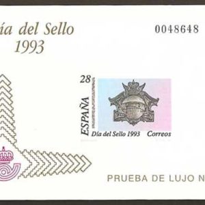 Prueba Lujo nº028.DÍA DEL SELLO 1993