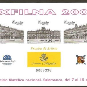 Prueba Lujo nº078.EXP. FILATÉLICA NACIONAL- EXFILNA’2002