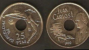 Monedas. 025 pesetas Rey S/C