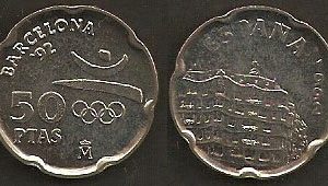 Monedas. 050 pesetas Pedrera S/C