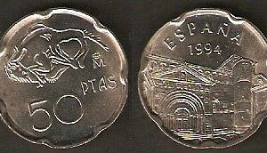 Monedas. 050 pesetas S/C