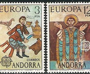Serie sellos Andorra 097-98. Europa