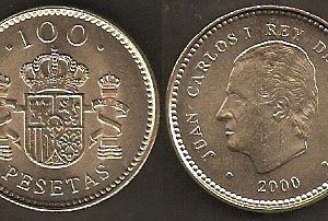 Monedas. 100 pesetas S/C