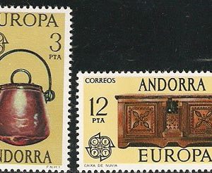 Serie sellos Andorra 102-03. Europa