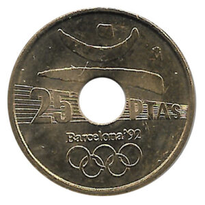 Monedas. 025 pesetas Barcelona S/C