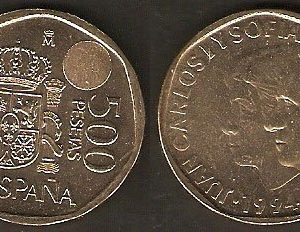 Monedas. 500 pesetas S/C