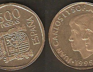 Monedas. 500 pesetas S/C
