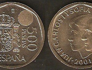 Monedas. 500 pesetas S/C