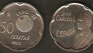 Monedas. 050 pesetas Rey S/C