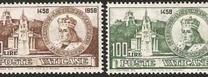 Serie sellos Vaticano 0282-83.V Aniv. nacimiento San Casimiro
