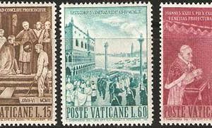 Serie sellos Vaticano 0299-01. Translado restos mortales Pío X