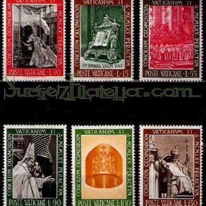 Serie sellos Vaticano 0457-62. Clausura Concilio Vaticano II