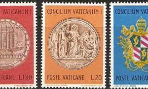 Serie sellos Vaticano 0502-04. Centenario Concilio Vaticano I
