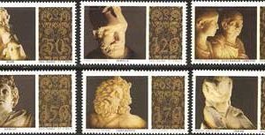 Serie sellos Vaticano 0638-43. Museos Pontificios