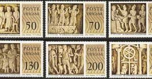 Serie sellos Vaticano 0645-50. Museos Pontificios