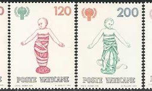 Serie sellos Vaticano 0685-88. Año Internacional del Niño