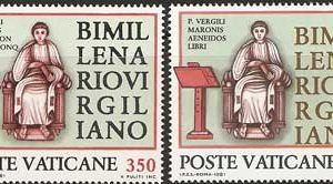 Serie sellos Vaticano 0706-07. Bimilenario muerte de Virgilio