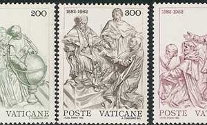 Serie sellos Vaticano 0734-36. Reforma calendario gregoriano