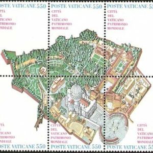 Serie sellos Vaticano 0786-91. Vaticano, Patrimonio Mundial