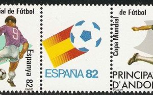 Serie sellos Andorra 159-60. Mundial de Fútbol ESPAÑA’82