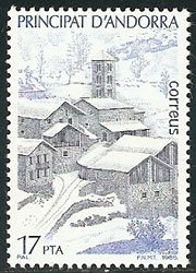 Serie sellos Andorra 188. Turismo