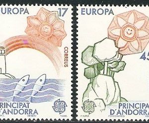 Serie sellos Andorra 191-92. Europa