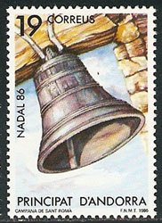 Serie sellos Andorra 194. Navidad
