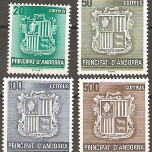 Serie sellos Andorra 209-12. Serie básica
