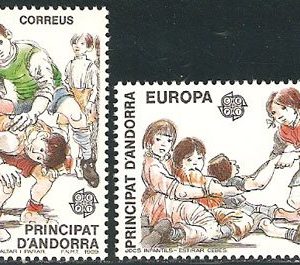 Serie sellos Andorra 213-14. Europa