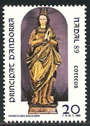 Serie sellos Andorra 217. Navidad