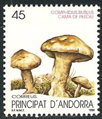 Serie sellos Andorra 220. Naturaleza «Cama de Perdiu»