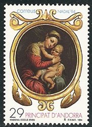 Serie sellos Andorra 245. Navidad